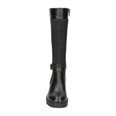 Easy Street Womens Erica Stacked Heel Riding Boots
