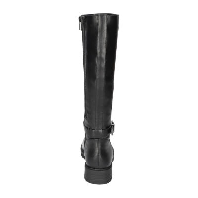 Easy Street Womens Erica Stacked Heel Riding Boots