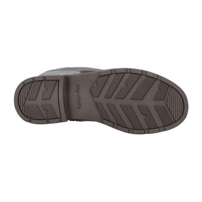 Easy Street Womens Erica Stacked Heel Riding Boots