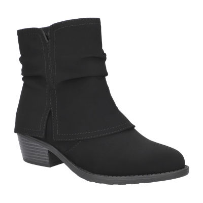 Easy Street Womens Kudos Stacked Heel Booties