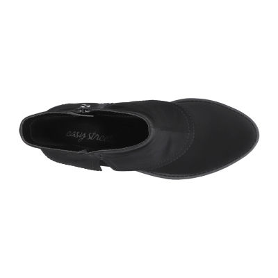 Easy Street Womens Kudos Stacked Heel Booties