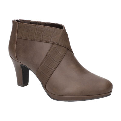 Easy Street Womens Spice Block Heel Booties