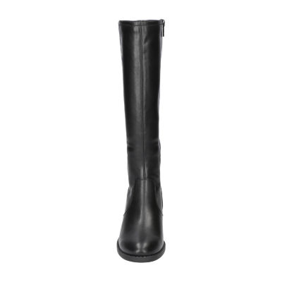 Easy Street Womens Tucker Stacked Heel Riding Boots