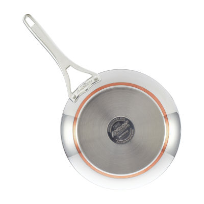 Anolon Nouvelle Stainless Steel 12" Frying Pan with Lid