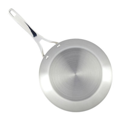 Anolon Nouvelle Stainless Steel 12" Frying Pan with Lid