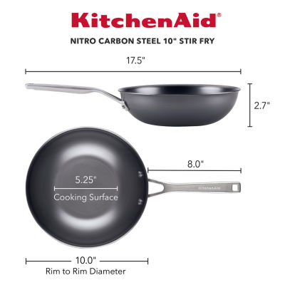 KitchenAid Nitro Carbon Steel 10" Stir Fry Pan