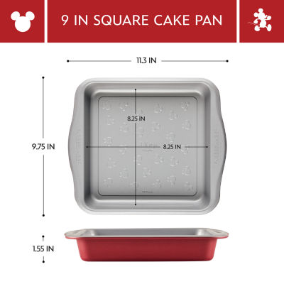 Farberware Disney Bake with Mickey Mouse 9" Non-Stick Square Cake Pan