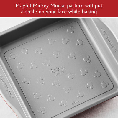 Farberware Disney Bake with Mickey Mouse 9" Non-Stick Square Cake Pan