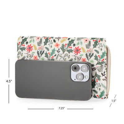 Mundi Big Fat Womens Expandable Rfid Blocking Checkbook Wallet