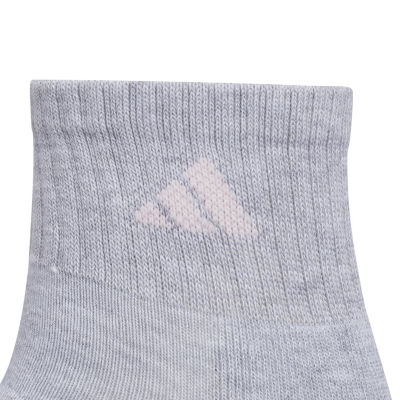 adidas Cushioned Womens Multi-Pack 6 Pair Quarter Ankle Socks