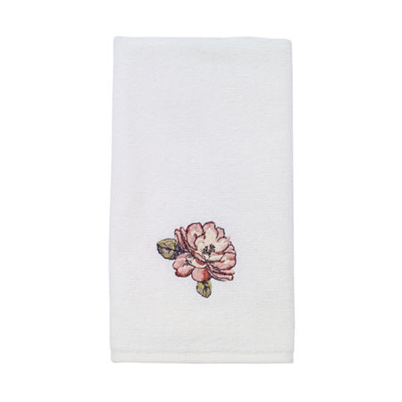 Avanti Butterfly Garden Floral Bath Towel, One Size, White