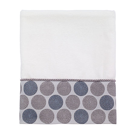 Avanti Dotted Circle Circles Bath Towel, One Size, White