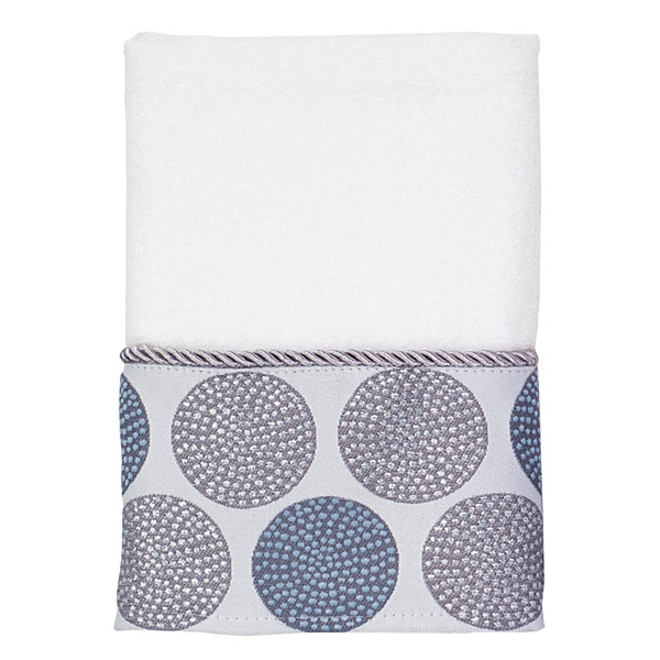 Avanti Linens Dotted Circles Hand Towel White Dotted Circles 