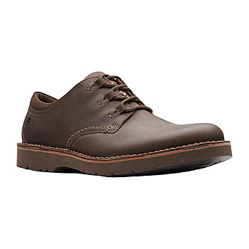 Clarks Mens Eastford Low Oxford Shoes, Color: Brown -
