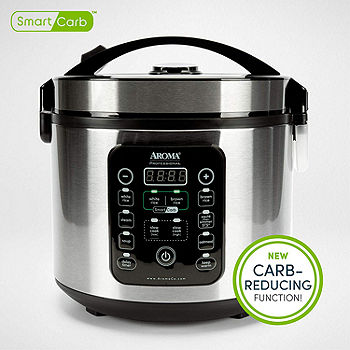 Aroma 8-Cup Stainless Steel Digital Rice Cooker & Multi-Cooker