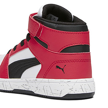 PUMA Rebound Boys Little Red White Scratch JCPenney - Black Shoes, Basketball Color: Layup