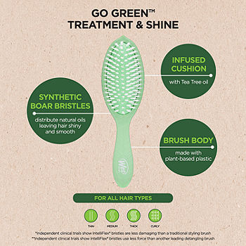 Go Green Tea Tree Oil Infused Treatment & Shine Brush - Wet Brush