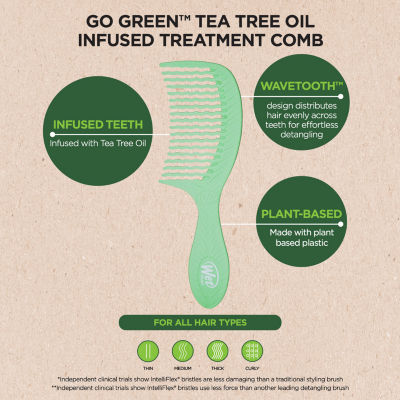 The Wet Brush Go Green- Tea Tree Infused Comb