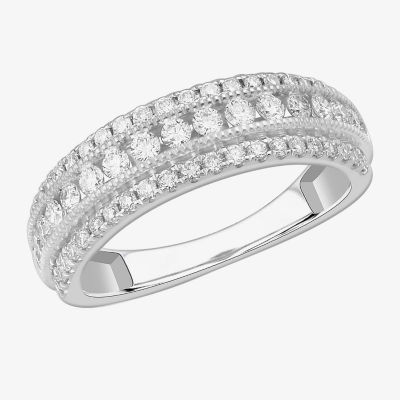 (G-H / VS2-SI1) 3/4 CT. T.W. Lab Grown Diamond 10K Gold Anniversary Band