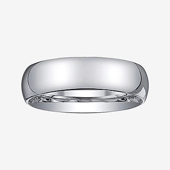 Heavy Solid Sterling Silver 6mm Unisex Wedding Band Comfort Fit