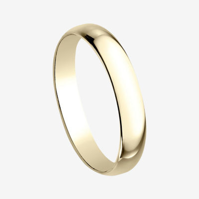 Womens 3mm 10K Yellow Gold Wedding Band