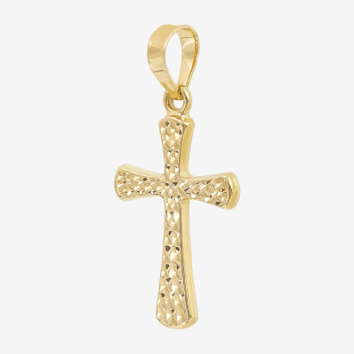 Unisex Adult 14K Gold Cross Pendant