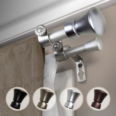 Rod Desyne Cora ⅝" Adjustable Double Curtain Rod