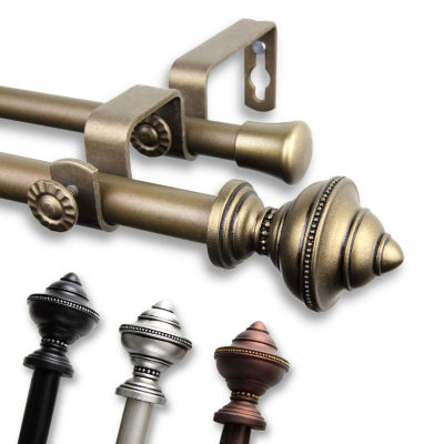 Rod Desyne Palace ⅝" Adjustable Double Curtain Rod