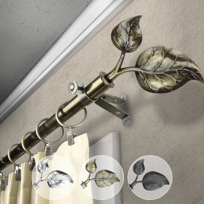 Rod Desyne 13/16" Adjustable Curtain with Ivy Finials