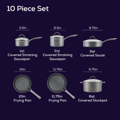 Circulon Elementum Hard Anodized 10-pc. Cookware Set