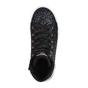 Skechers Shoutouts Glitter Glams Little Girls Sneakers, Color: Black Rose  Gold - JCPenney