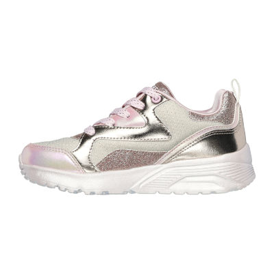 Skechers Uno Lite Metallic Steps Little & Big  Girls Sneakers