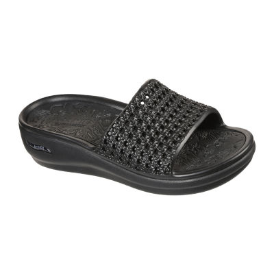 Skechers Womens Arch Fit Ascend  Admired Slide Sandals