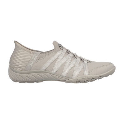 Skechers Hands Free Slip-Ins Womens Breathe Easy Round Closed Toe Slip-On Shoe
