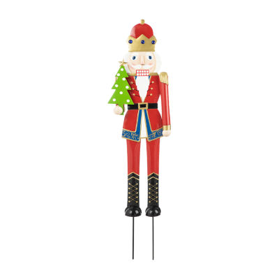 Glitzhome Metal Nutcracker Christmas Holiday Yard Art