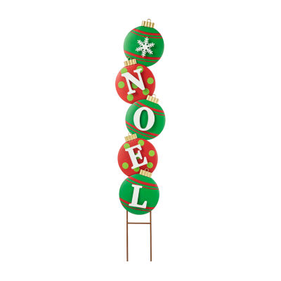 Glitzhome Metal Noel Ornament Christmas Holiday Yard Art