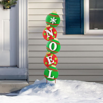 Glitzhome Metal Noel Ornament Christmas Yard Art