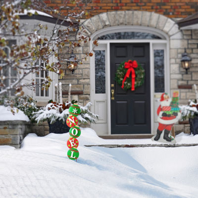 Glitzhome Metal Noel Ornament Christmas Yard Art