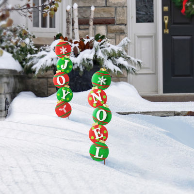 Glitzhome Metal Noel Ornament Christmas Yard Art