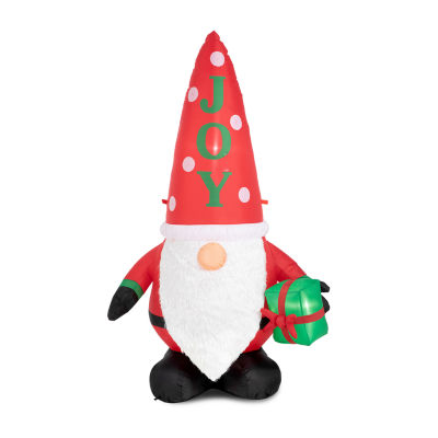 Glitzhome 6ft Lighted Gnome Decor Christmas Outdoor Inflatable