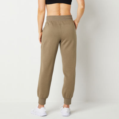 Xersion Womens Fleece Mid Rise Tall Jogger Pant