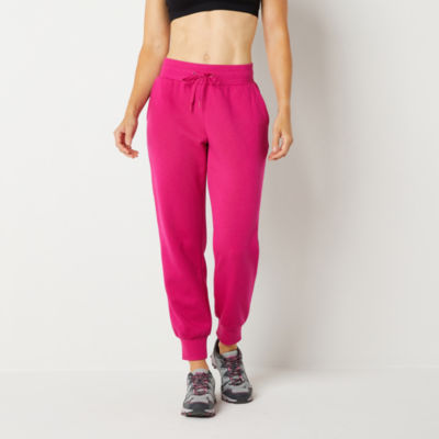 Xersion Womens Fleece Mid Rise Tall Jogger Pant, Color: Pastel
