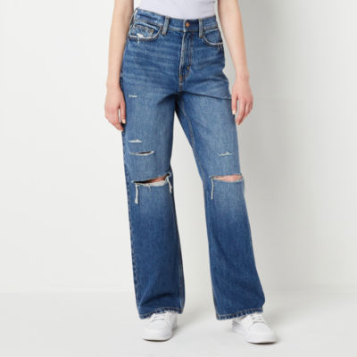 Arizona Juniors Womens Highest Rise Baggy Fit Loose Fit Jean JCPenney