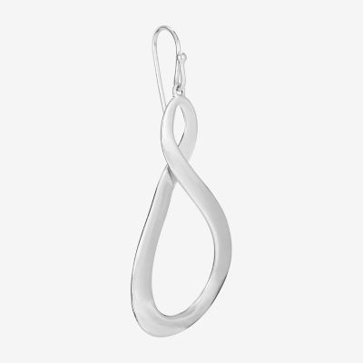 Sterling Silver Infinity Drop Earrings