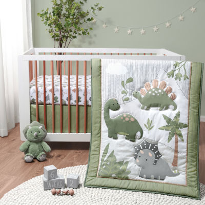 The Peanutshell Dinosaur Dreams 3 pc. Crib Bedding Set Brazos Mall