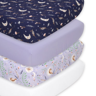 The Peanutshell Lunar Love 4-pc. Crib Sheet