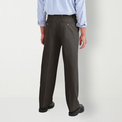 Dockers Signature Iron Free Khaki With Stain Defender Mens Relaxed Fit Flat Front Pant