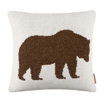 Bearpaw Eva Bear Square Throw Pillow