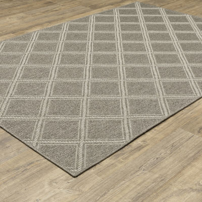 Covington Home Carina Woven Diamonds 39"X60" Indoor Outdoor Rectangular Accent Rug