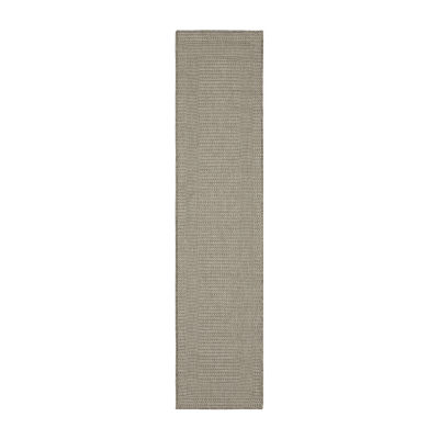 Covington Home Carina Textured Border 24"X90" Indoor Outdoor Rectangular Runner